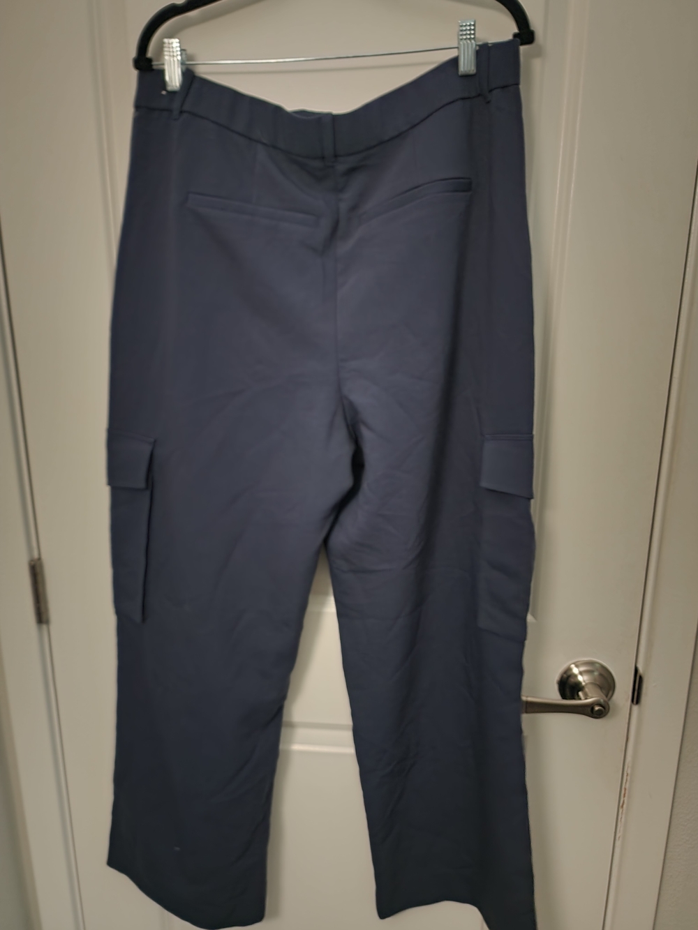 Abercrombie & Fitch Navy Wide-Leg Cargo Pants - Picture 6 of 6